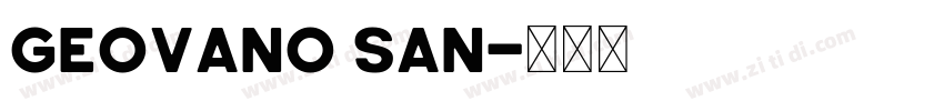 Geovano San字体转换